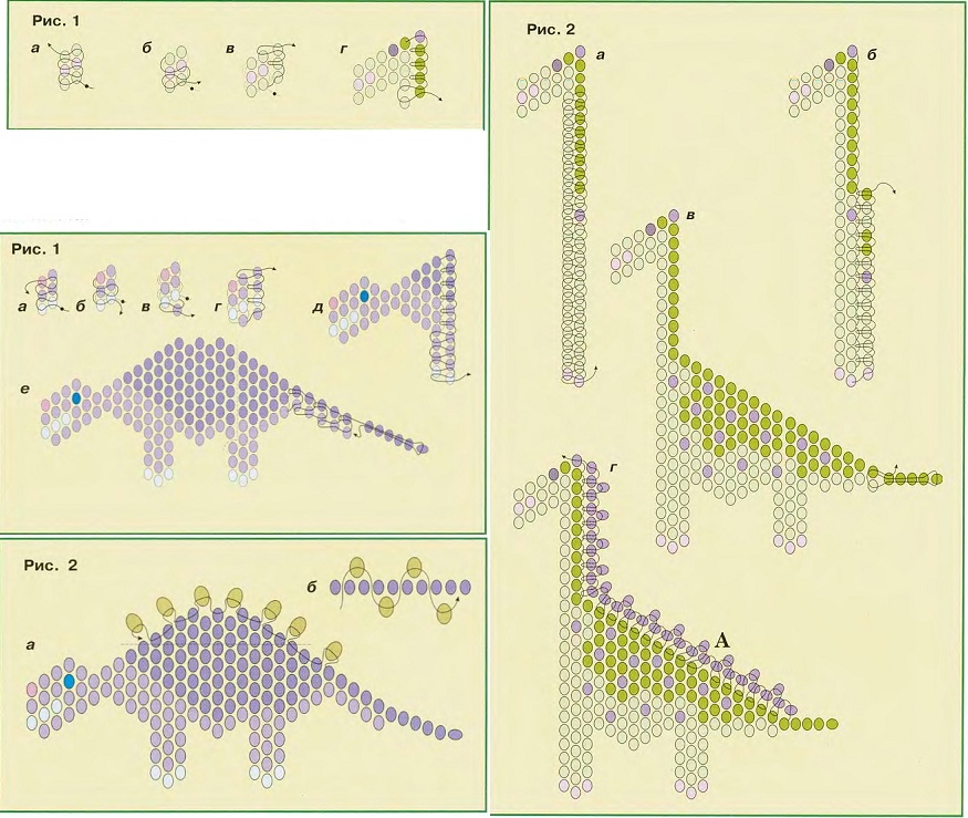 Схема плетения дракона. Схема фигурок из бисера Динозаврики. Схема на фигурку динозаврика из бисера. Фигурка из бисера Динозаврик схема. Динозавр из бисера схема плетения для начинающих.