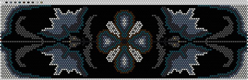 Мозаичное плетение браслетов бисером
