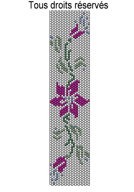 Мозаичное плетение браслетов бисером